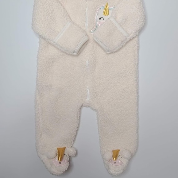 Baby Gear 3-6 Months Baby Girl Footed Unicorn Bear Pajamas - Picture 2 of 9